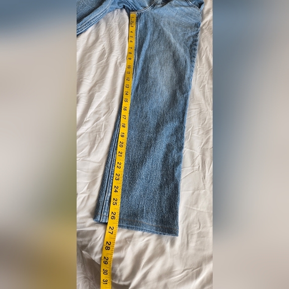 Levi's 70's High Waist Slim Straight Light Washed size 25 blank red label - Picture 15 of 16